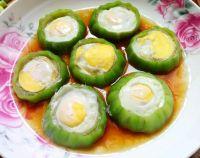 金银丝瓜盅的做法步骤8